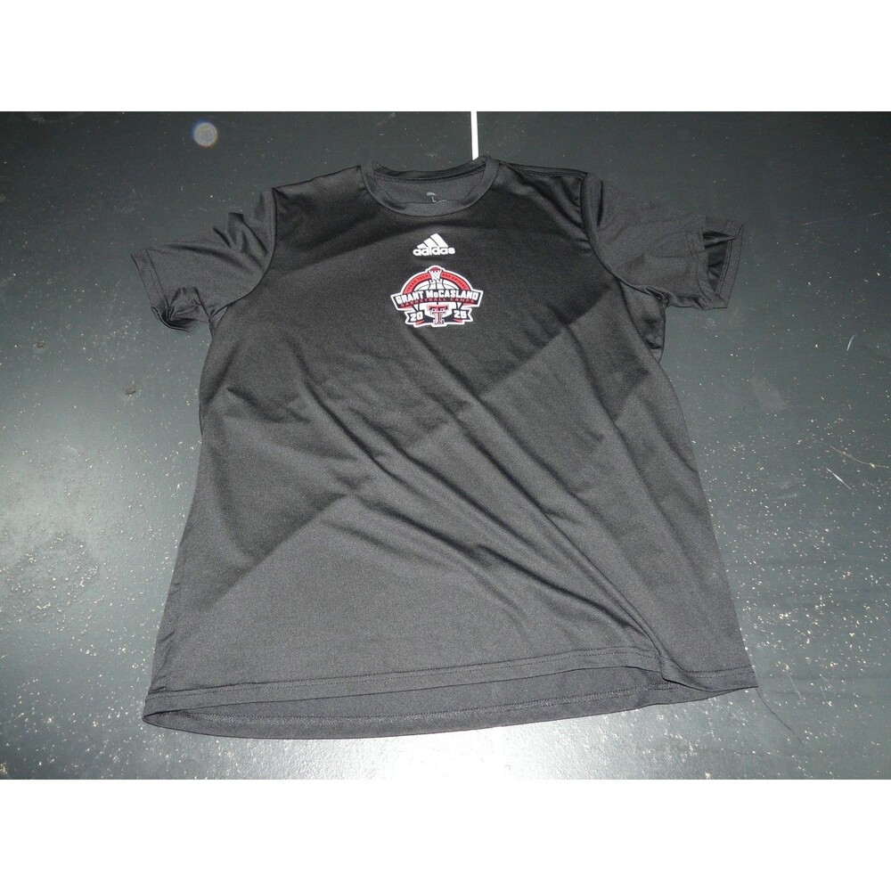 Texas Tech Red Raiders Grant McCasland Basketball Camp 2025 Shirt Adidas Men's L